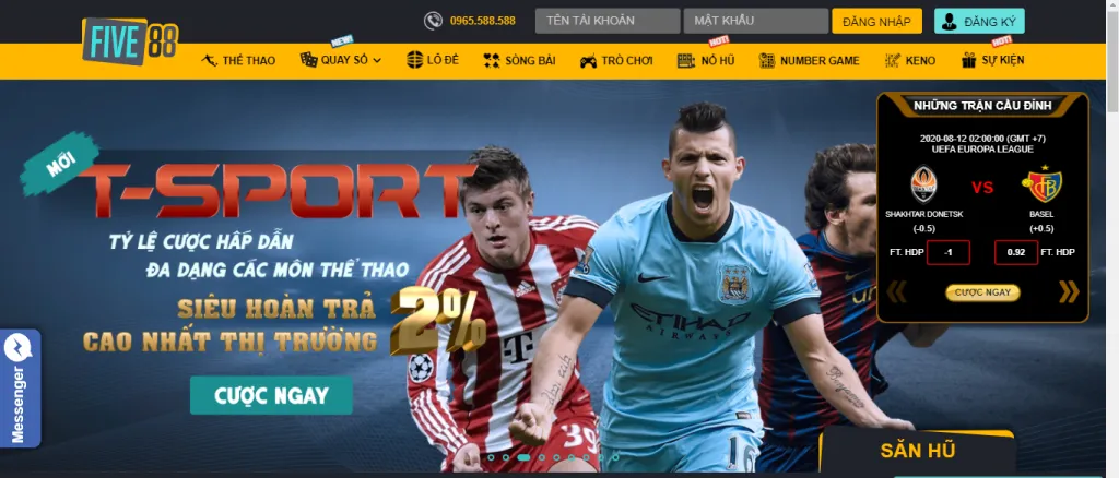 Nhà cái uy tín Five88, cá cược đỉnh nhất thế giới.