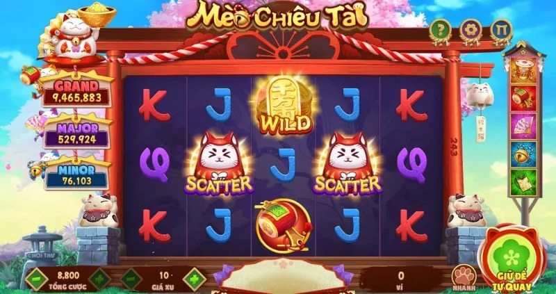 Hệ thống quà tặng trong Mèo Chiêu Tài Five88